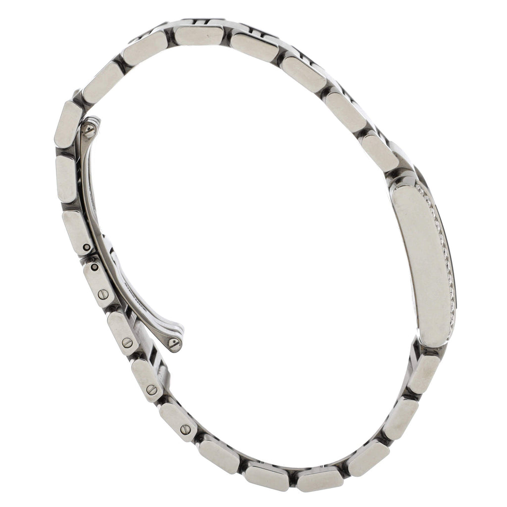 Tank Francaise Quartz Watch Stainless Steel with Diamond Bezel 20