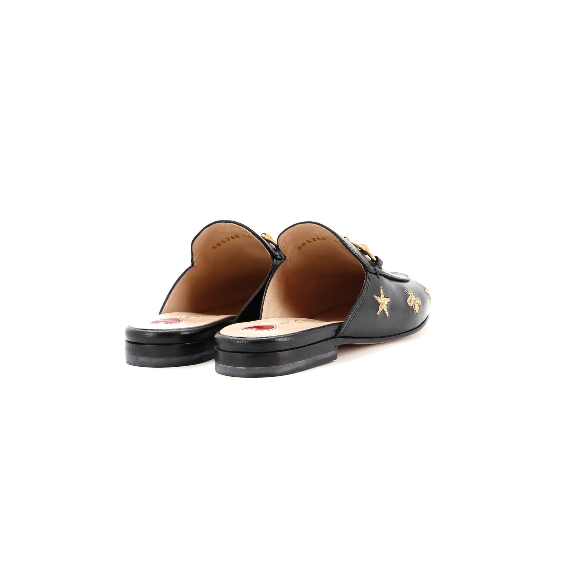 Women's Princetown Mules Embroidered Leather