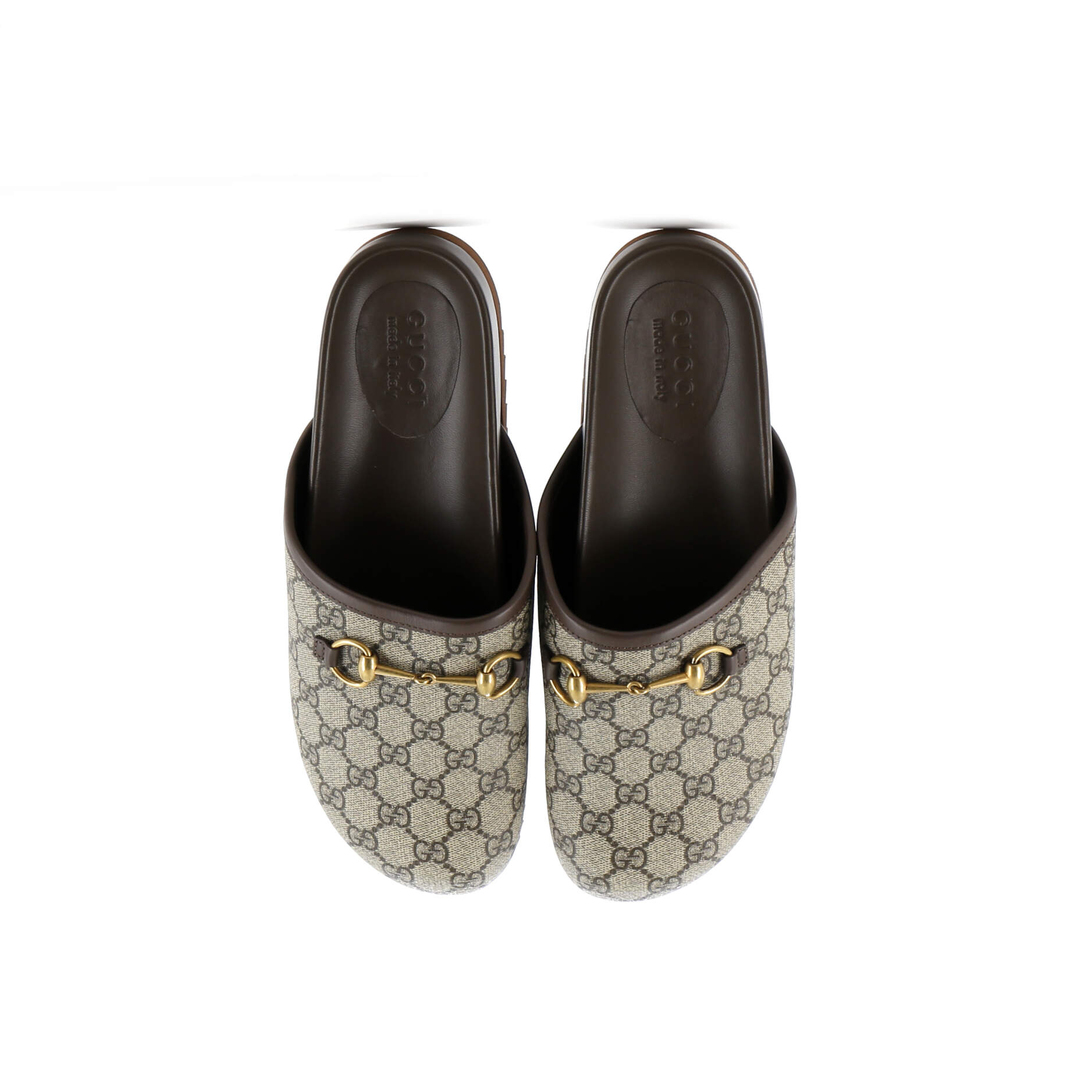 Women's Horsebit Mule Slippers GG Coated Canvas
