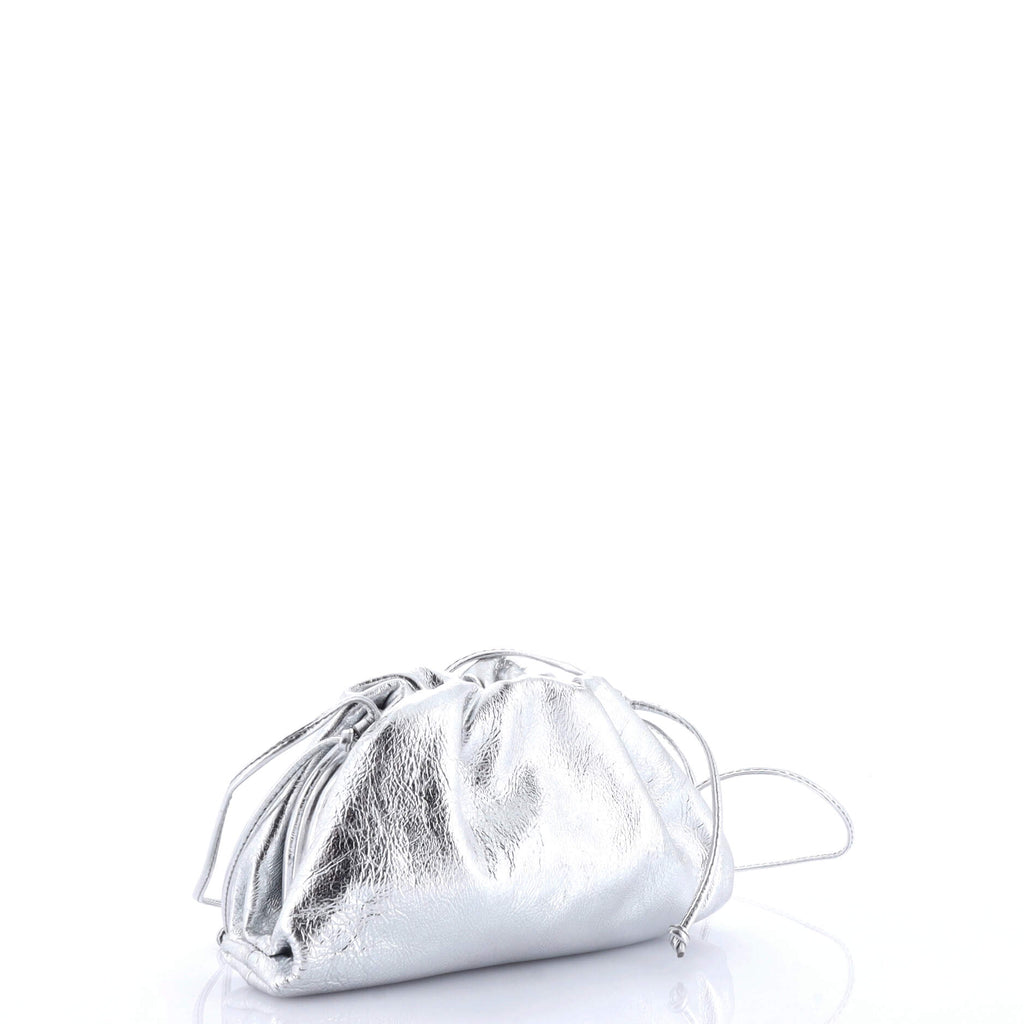 The Pouch Crinkled Metallic Leather Mini