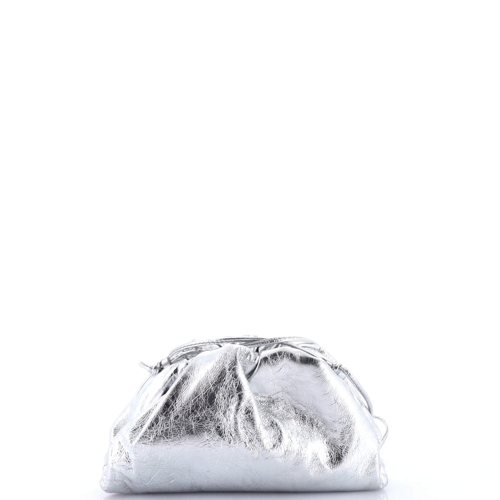 The Pouch Crinkled Metallic Leather Mini