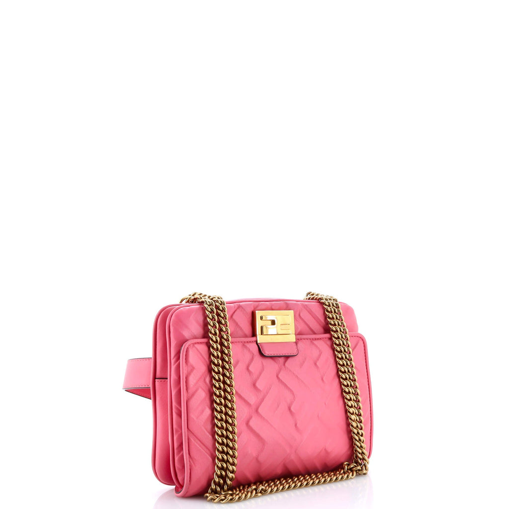Upside Down Bag Zucca Embossed Leather