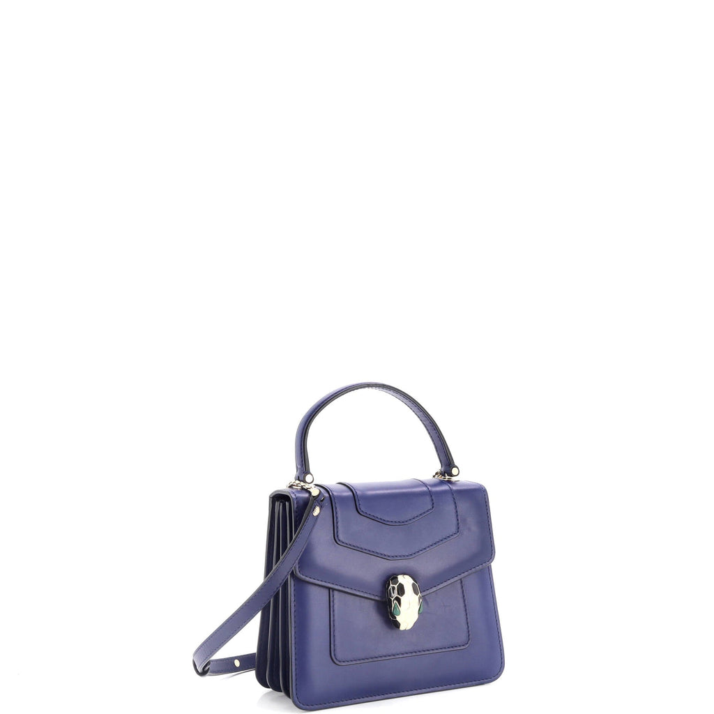 Serpenti Forever Top Handle Bag Leather Small