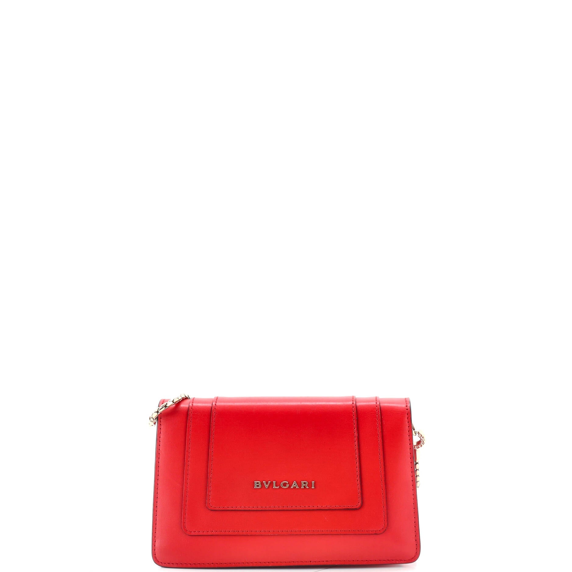 Serpenti Forever Chain Clutch Leather Mini