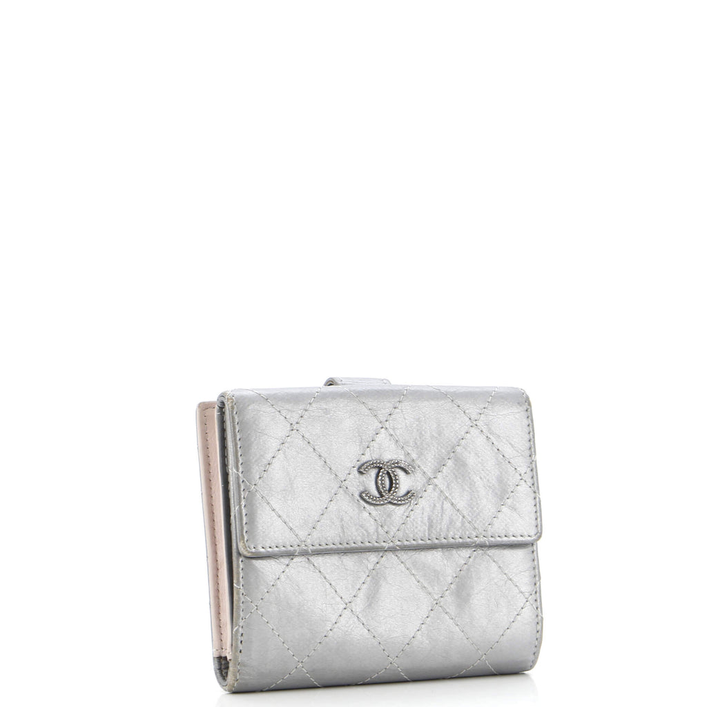 CC Compact Wallet Quilted Calfskin