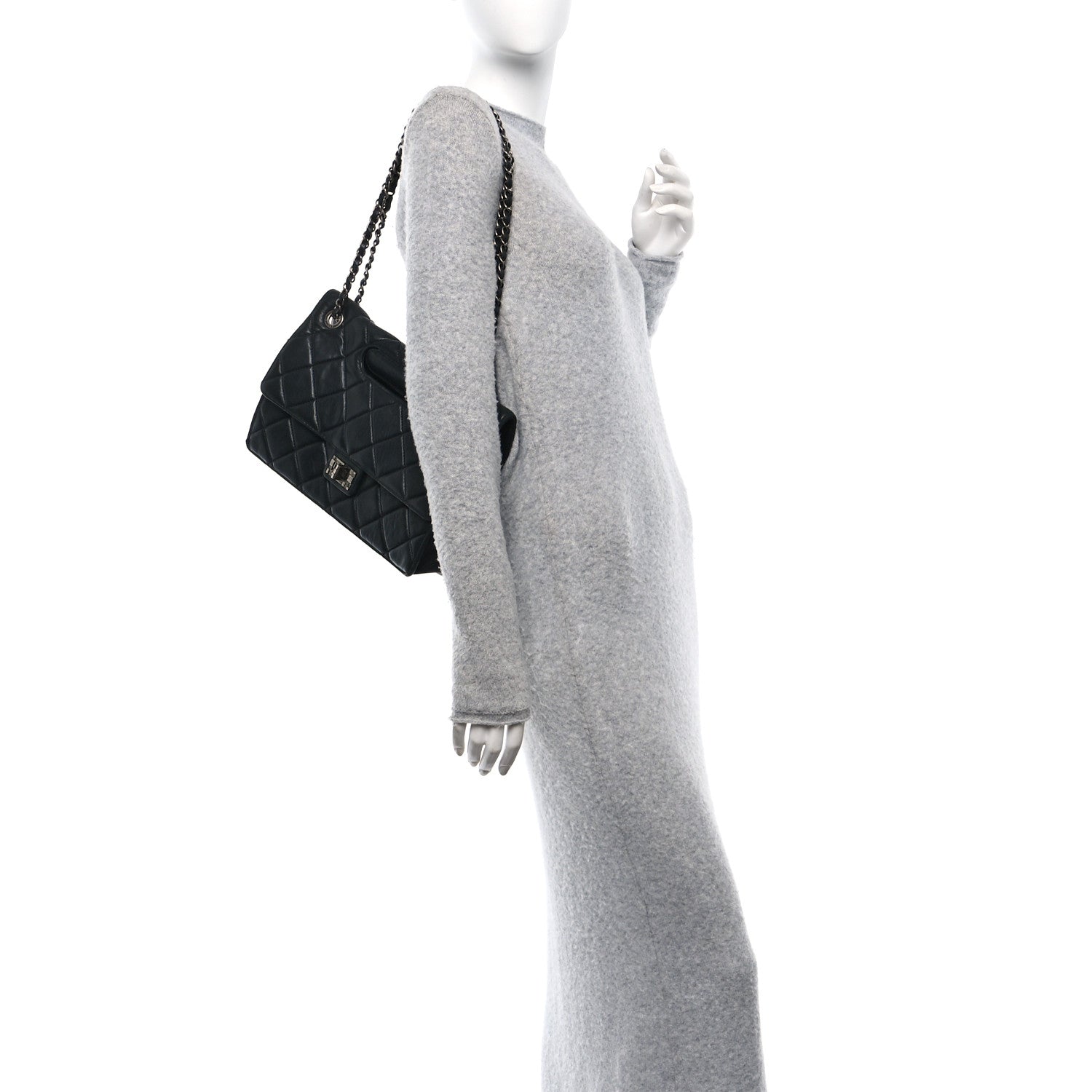 Washed Lambskin Jumbo Take Away Flap Black