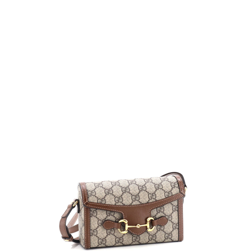 Horsebit 1955 Flap Crossbody Bag GG Coated Canvas Mini