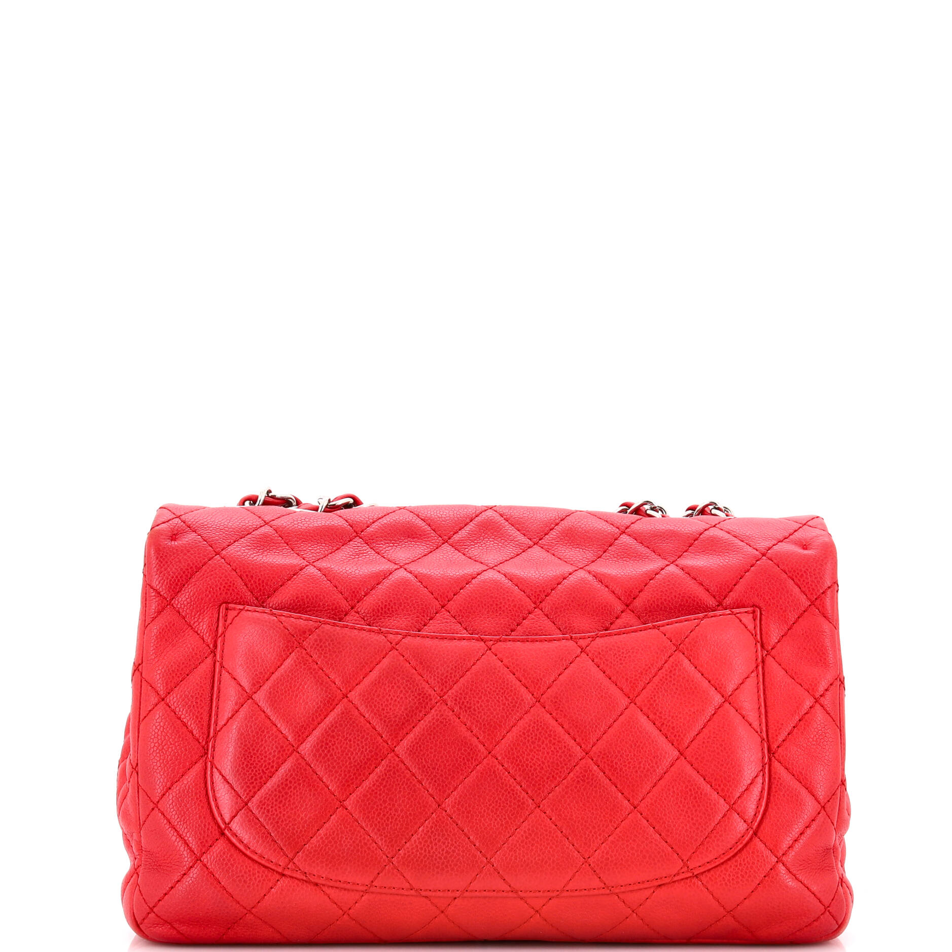 Classic Single Flap Bag Quilted Caviar Jumbo