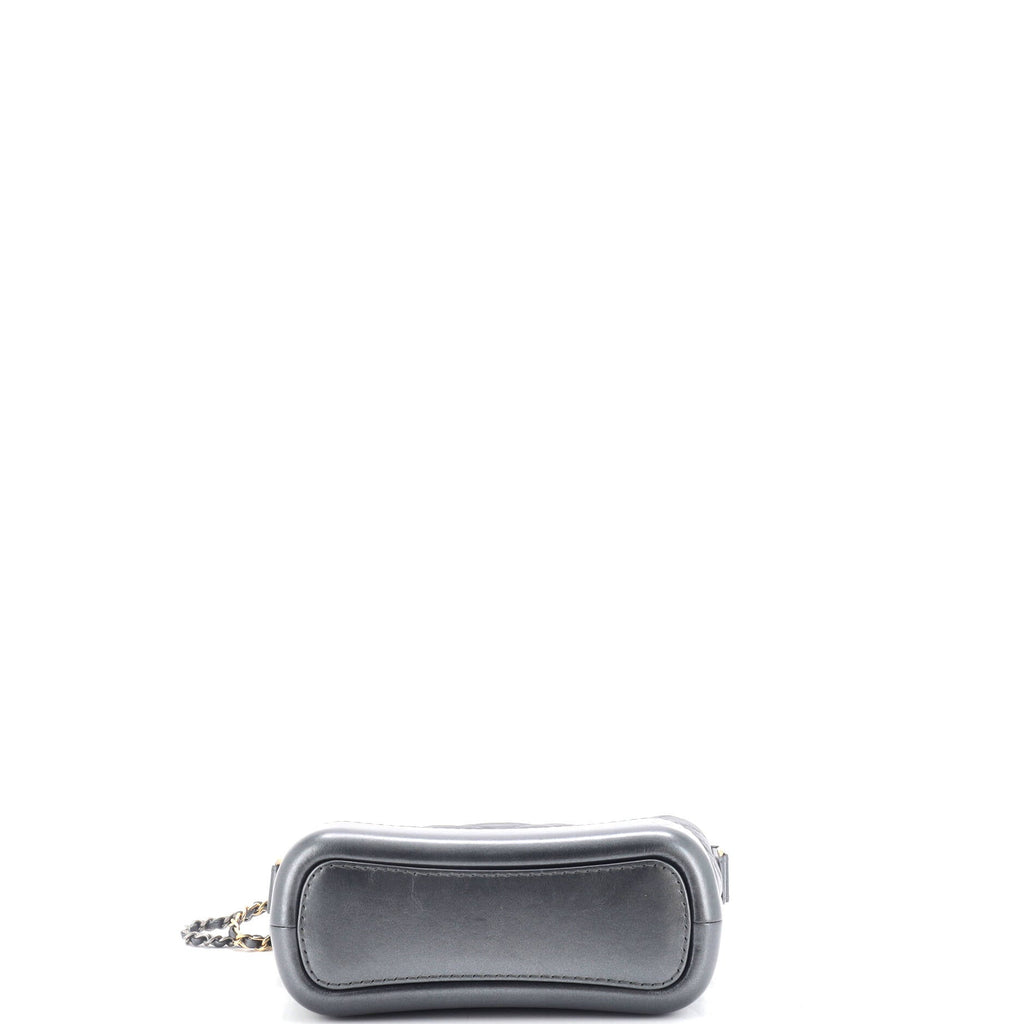 Gabrielle Hobo Chevron Aged Calfskin Small
