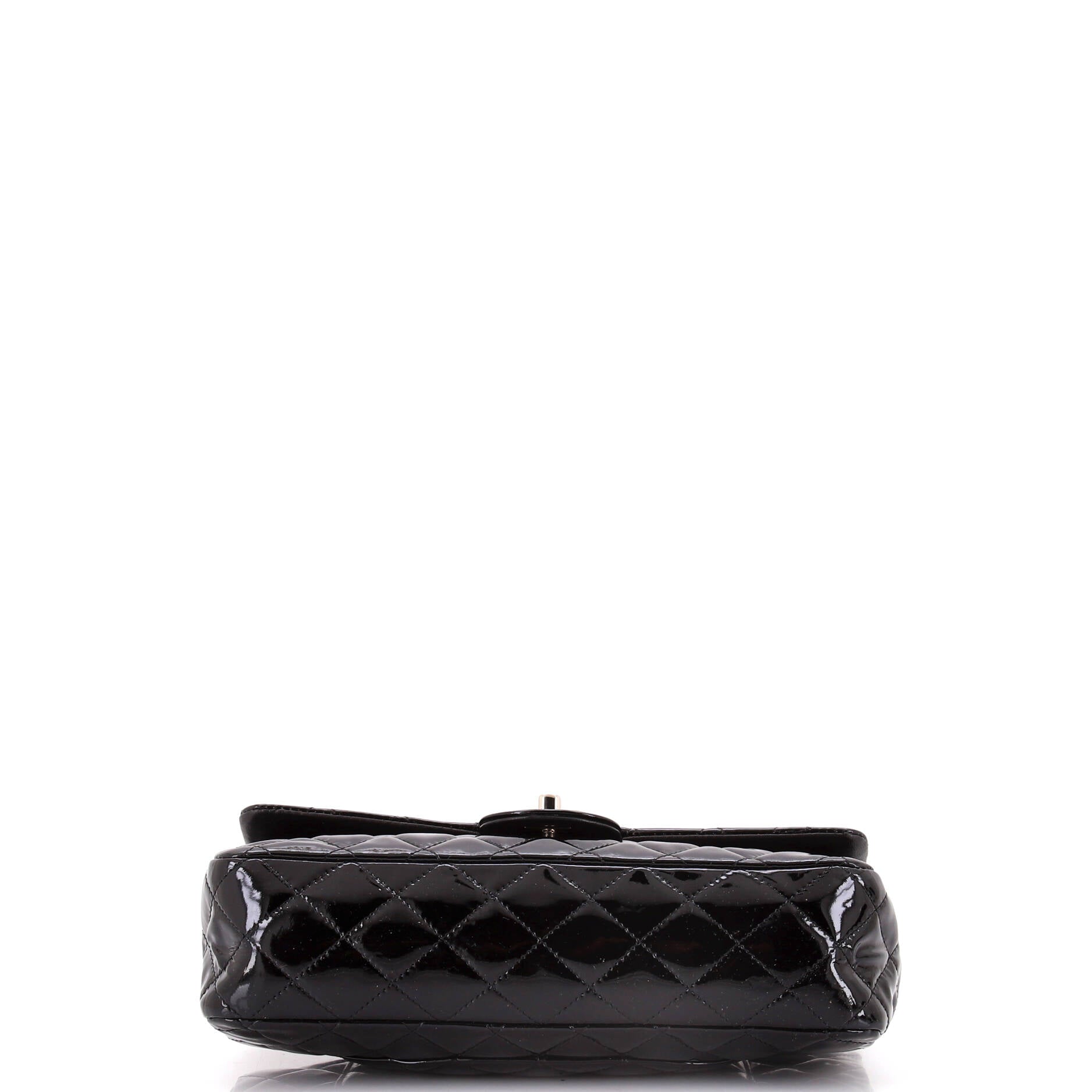 Classic Double Flap Bag Quilted Patent Medium