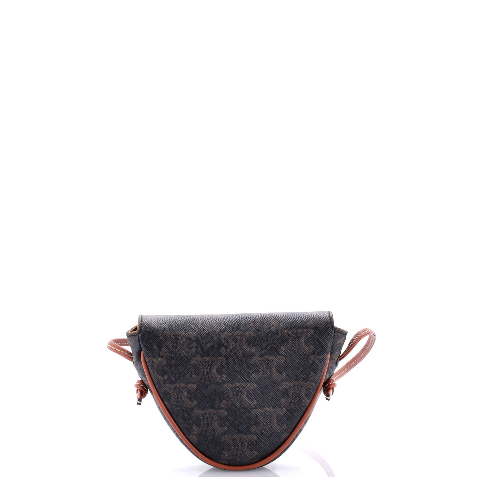 Triangle Crossbody Bag Triomphe Coated Canvas Mini