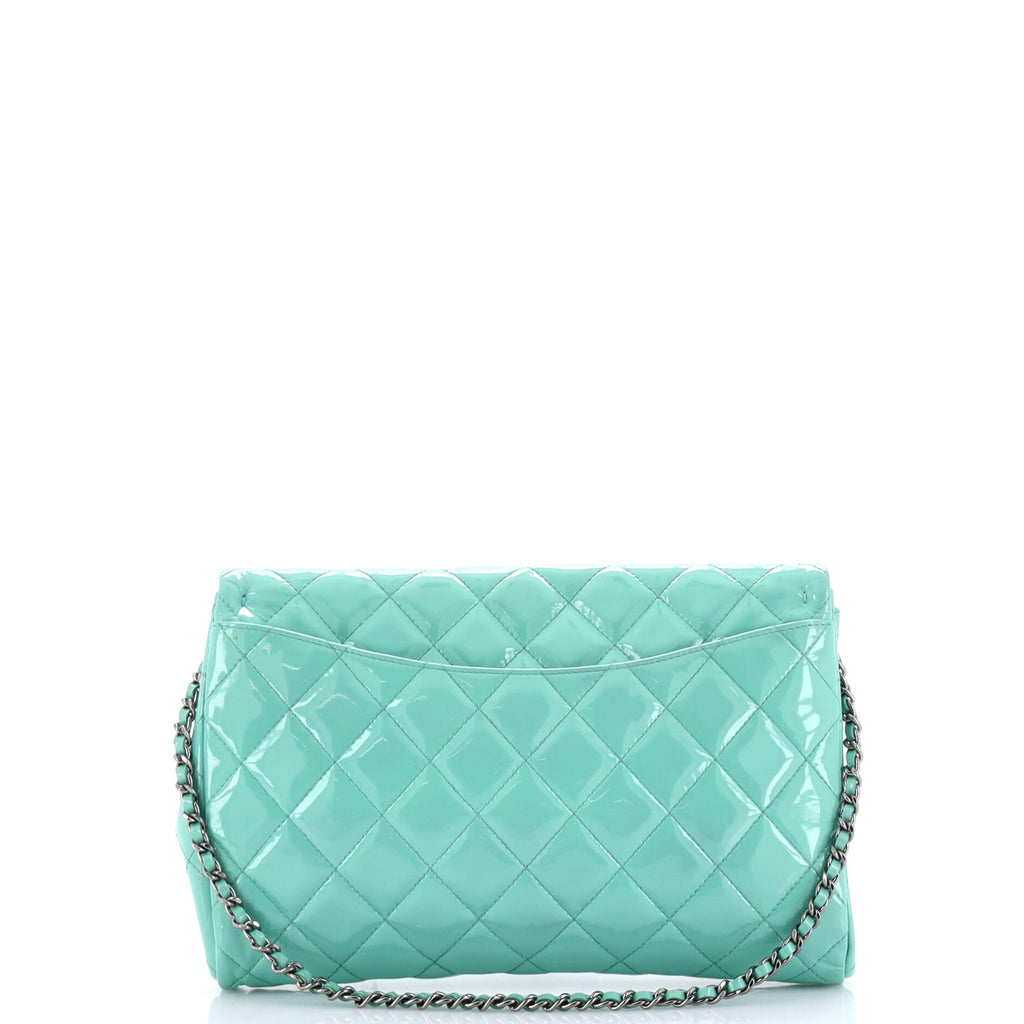 Clutch with Chain Quilted Patent