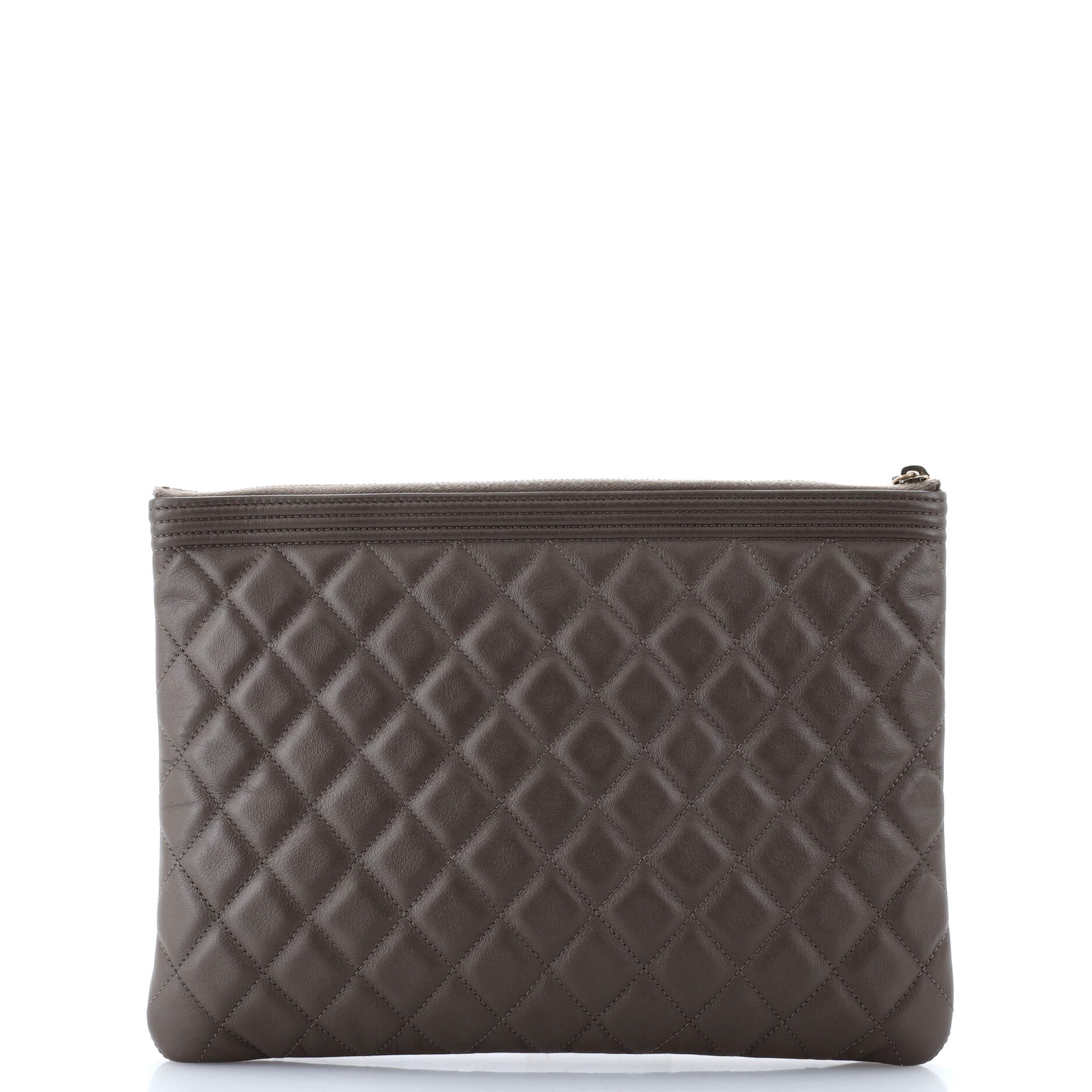 Boy O Case Clutch Quilted Lambskin Medium