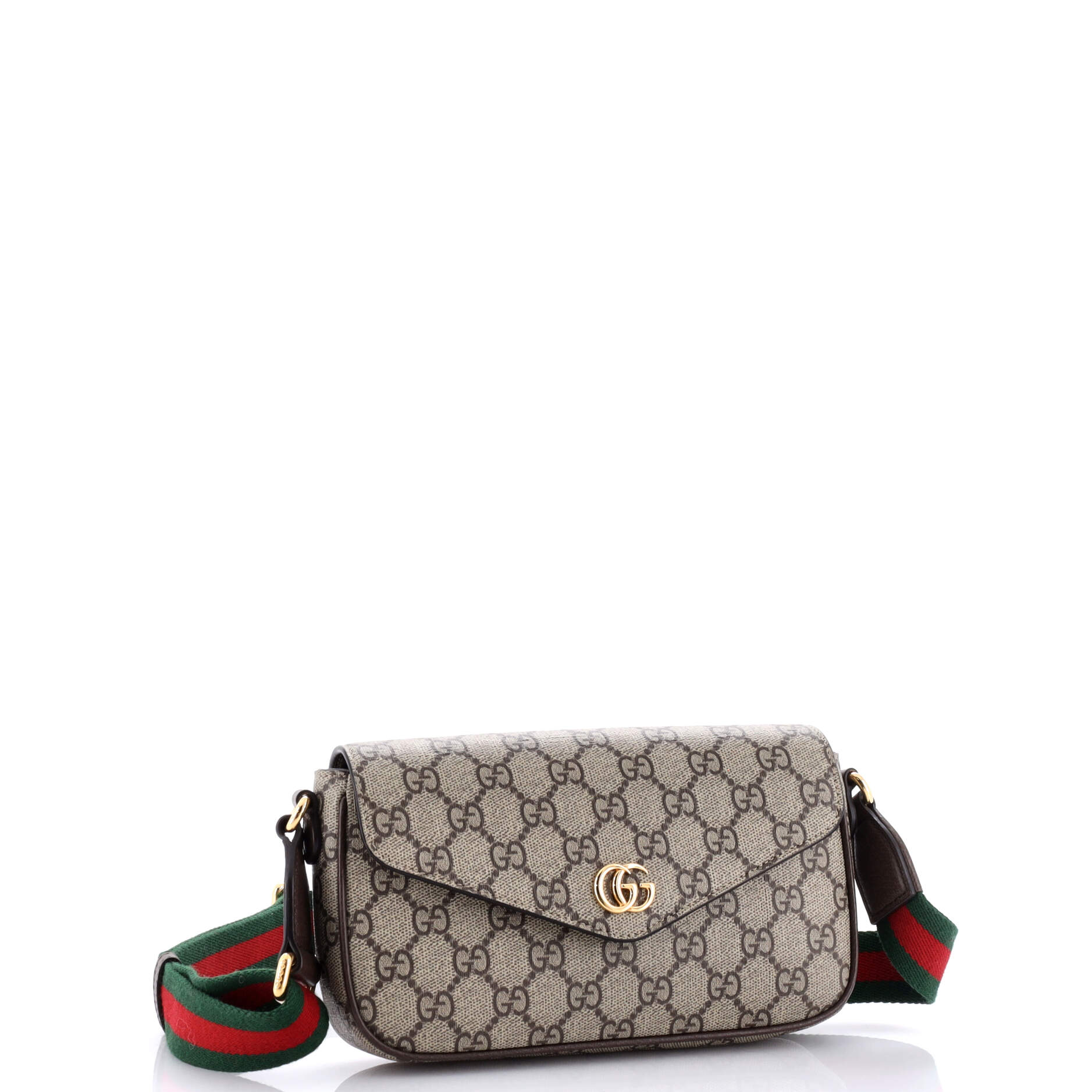 Ophidia Envelope Flap Shoulder Bag GG Coated Canvas Mini