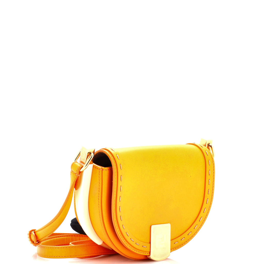 Moonlight Flap Bag Leather with Plexiglass Detail