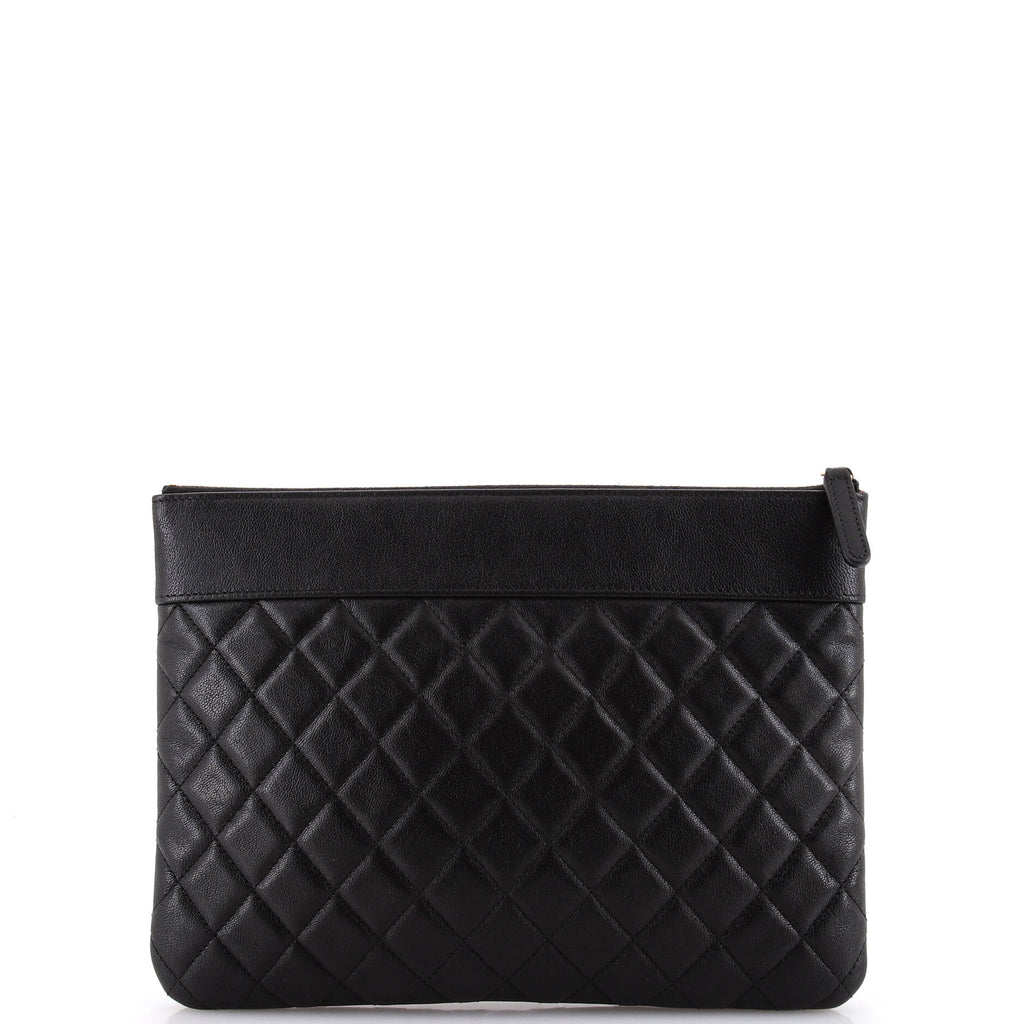 Mademoiselle Vintage O Case Clutch Quilted Sheepskin Medium