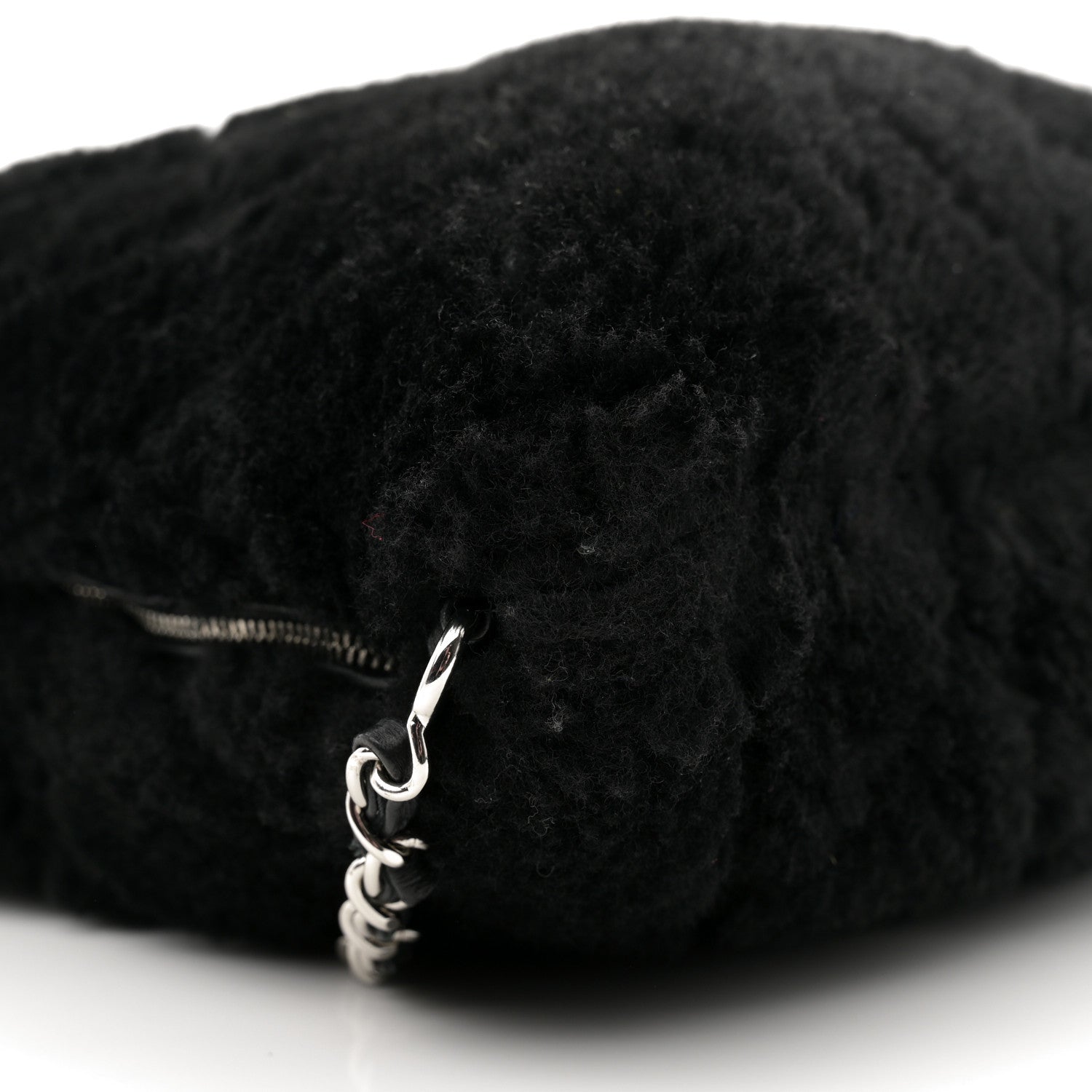 Shearling Lambskin CC Backpack Black