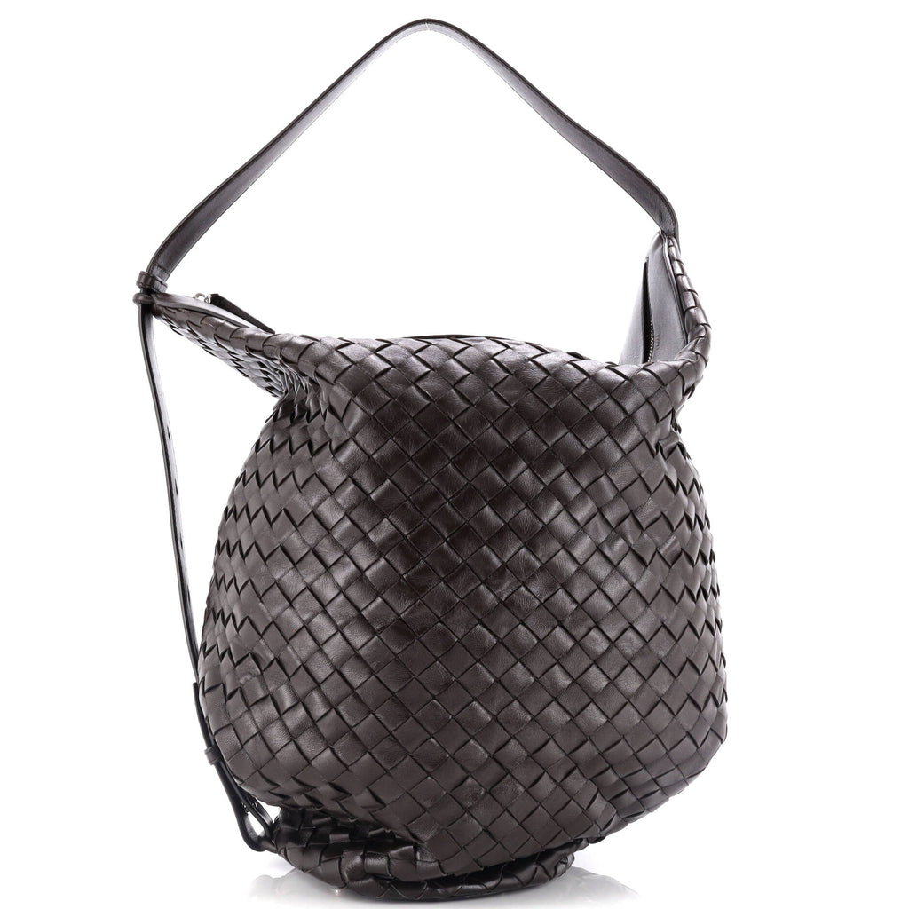 Hop Bag Intrecciato Leather Large
