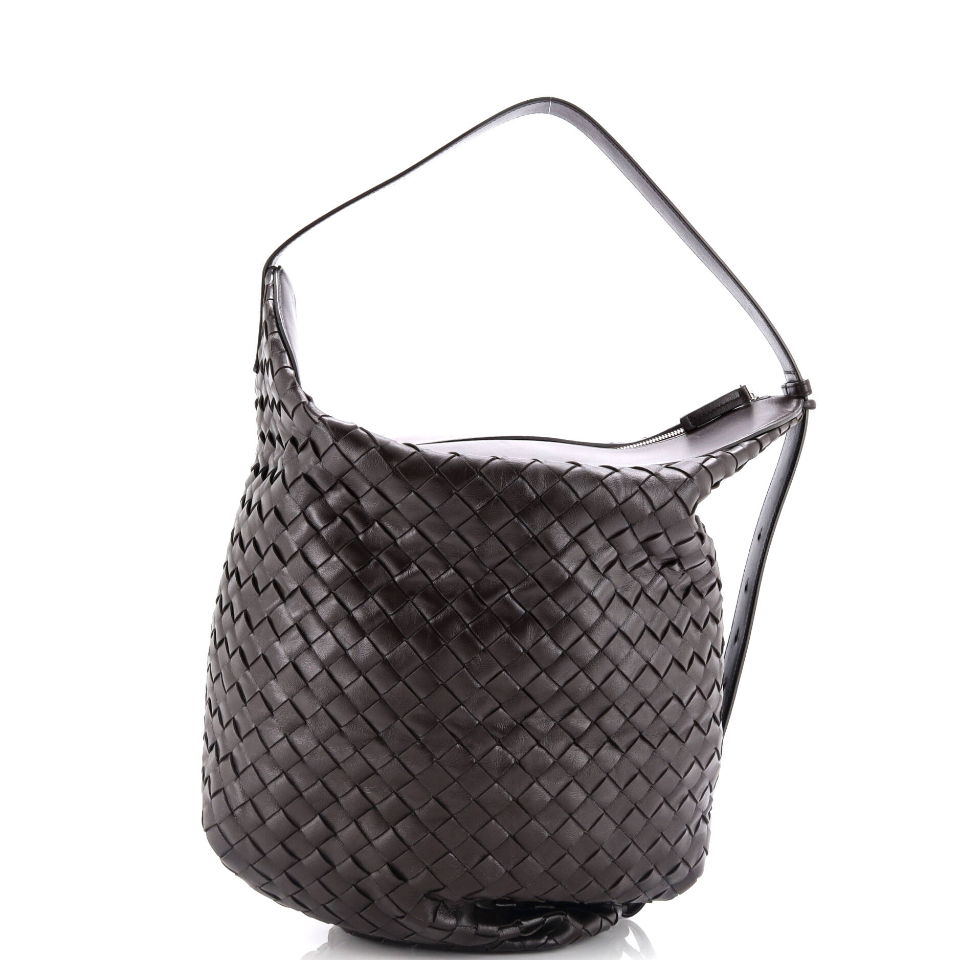 Hop Bag Intrecciato Leather Large