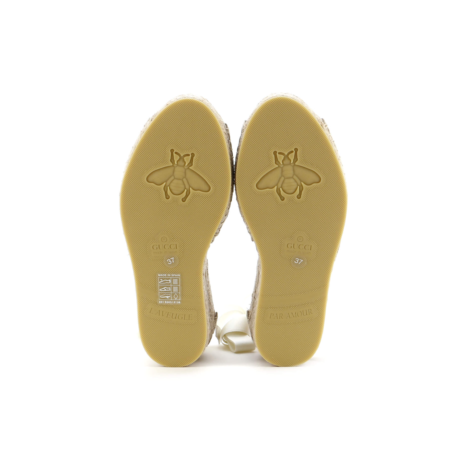 Women's Wedge Espadrilles GG Raffia