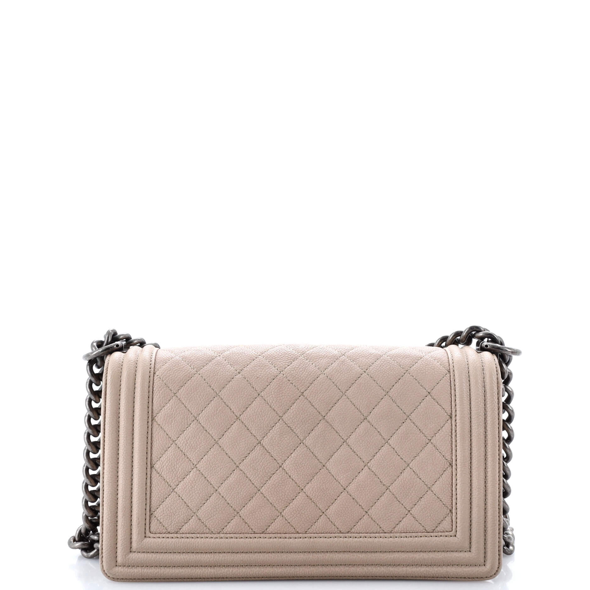 Boy Flap Bag Quilted Caviar Old Medium