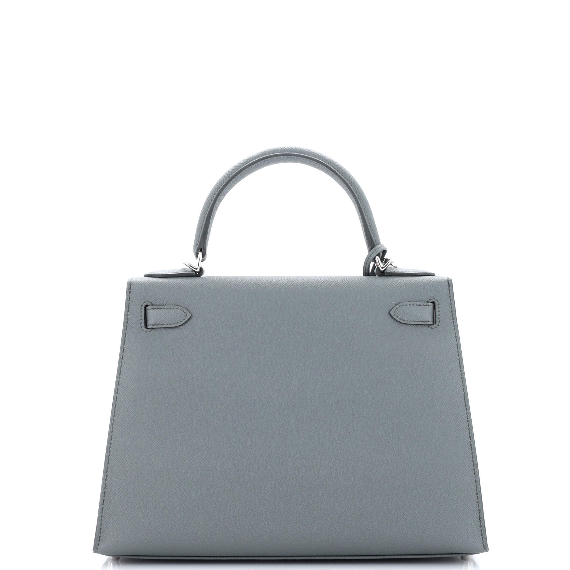 Kelly Handbag Vert Amande Epsom with Palladium Hardware 28