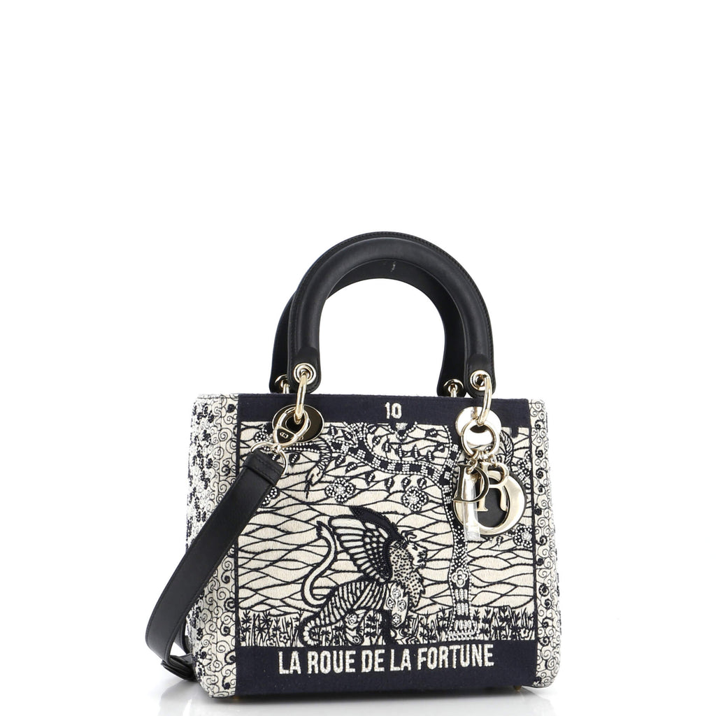 Tarot Lady Dior Bag Embellished Canvas Medium