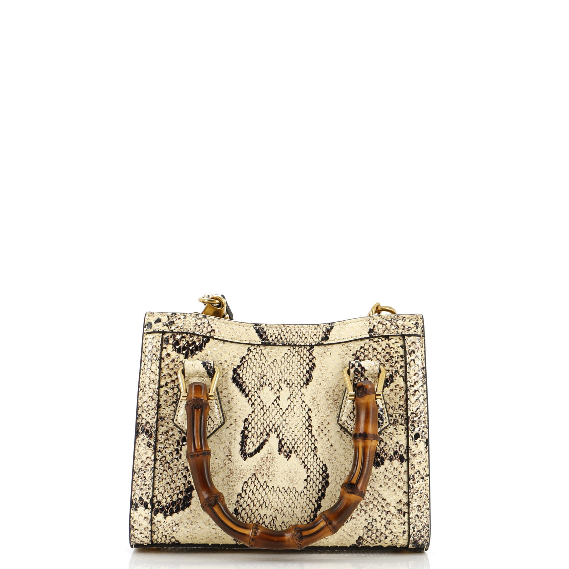 Diana NM Bamboo Handle Tote Python Mini