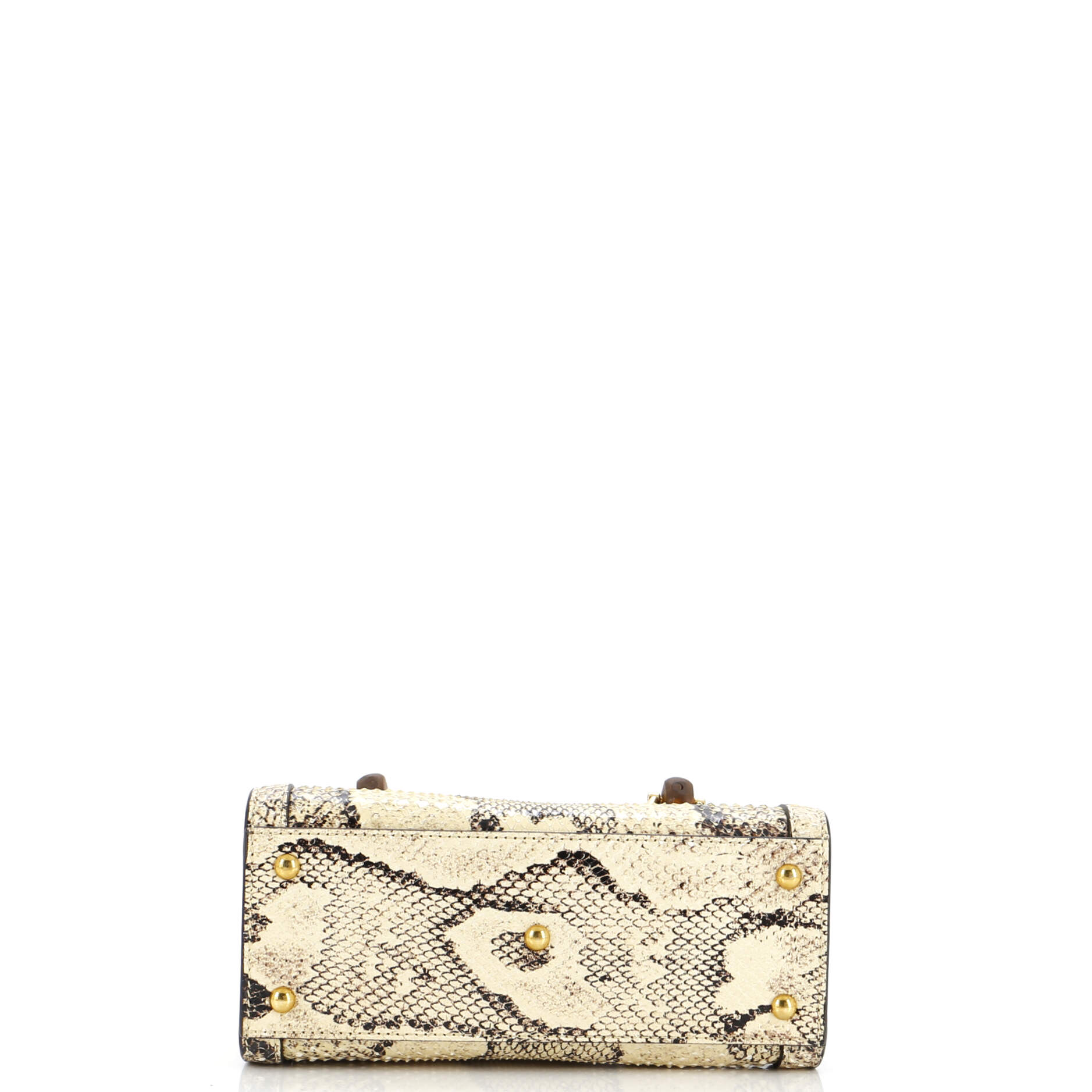 Diana NM Bamboo Handle Tote Python Mini
