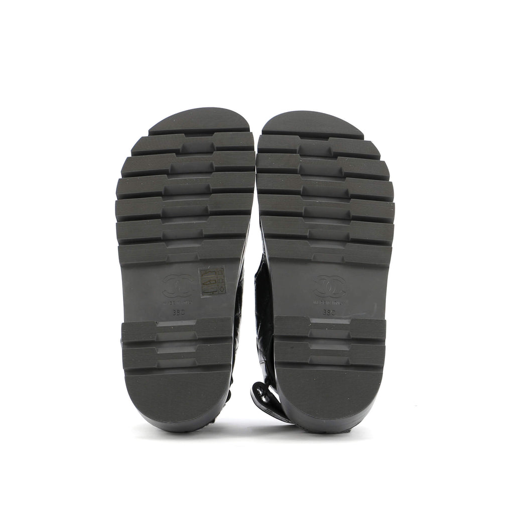 Women's Velcro Dad Sandals Leather and Shearling