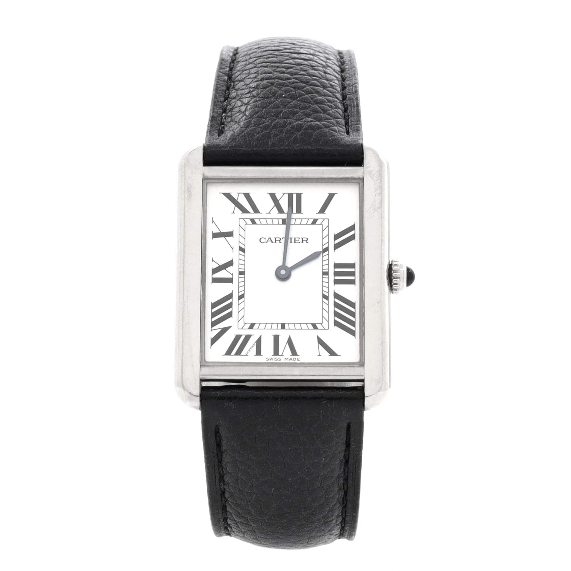 Tank Solo Quartz Watch Stainless Steel and Leather 27