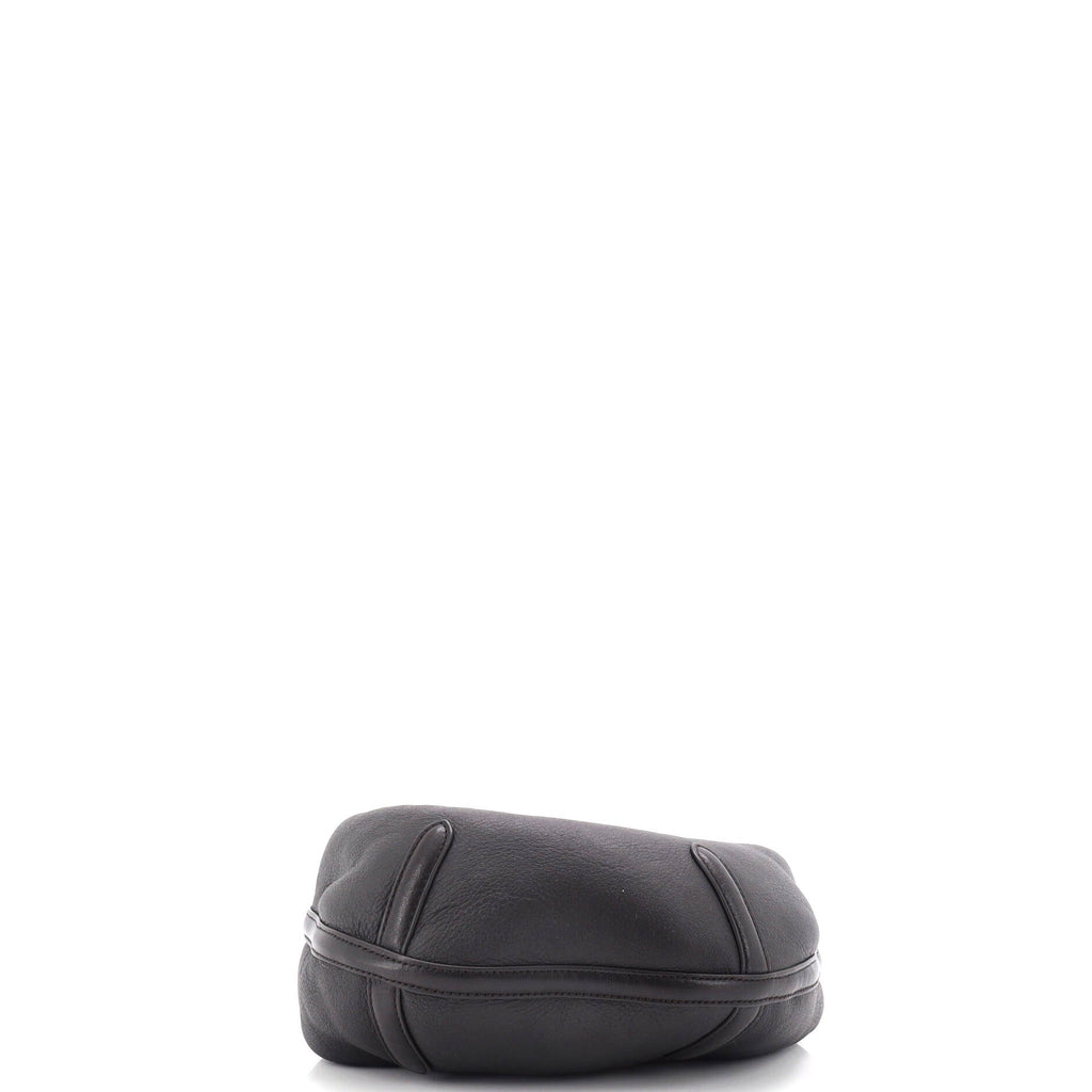 Aviator Jodie Hobo Leather with Shearling Mini