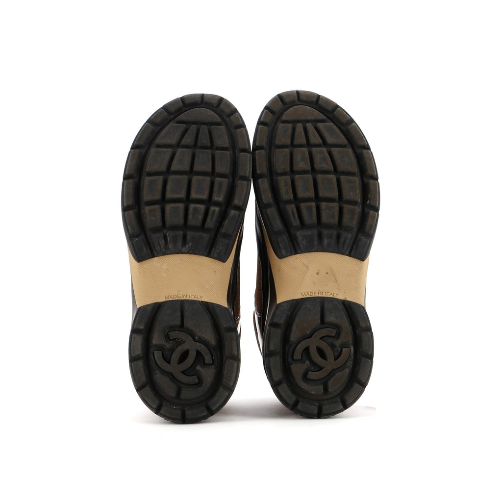 Women's CC Low-Top Sneakers Mesh and Laminated Leather