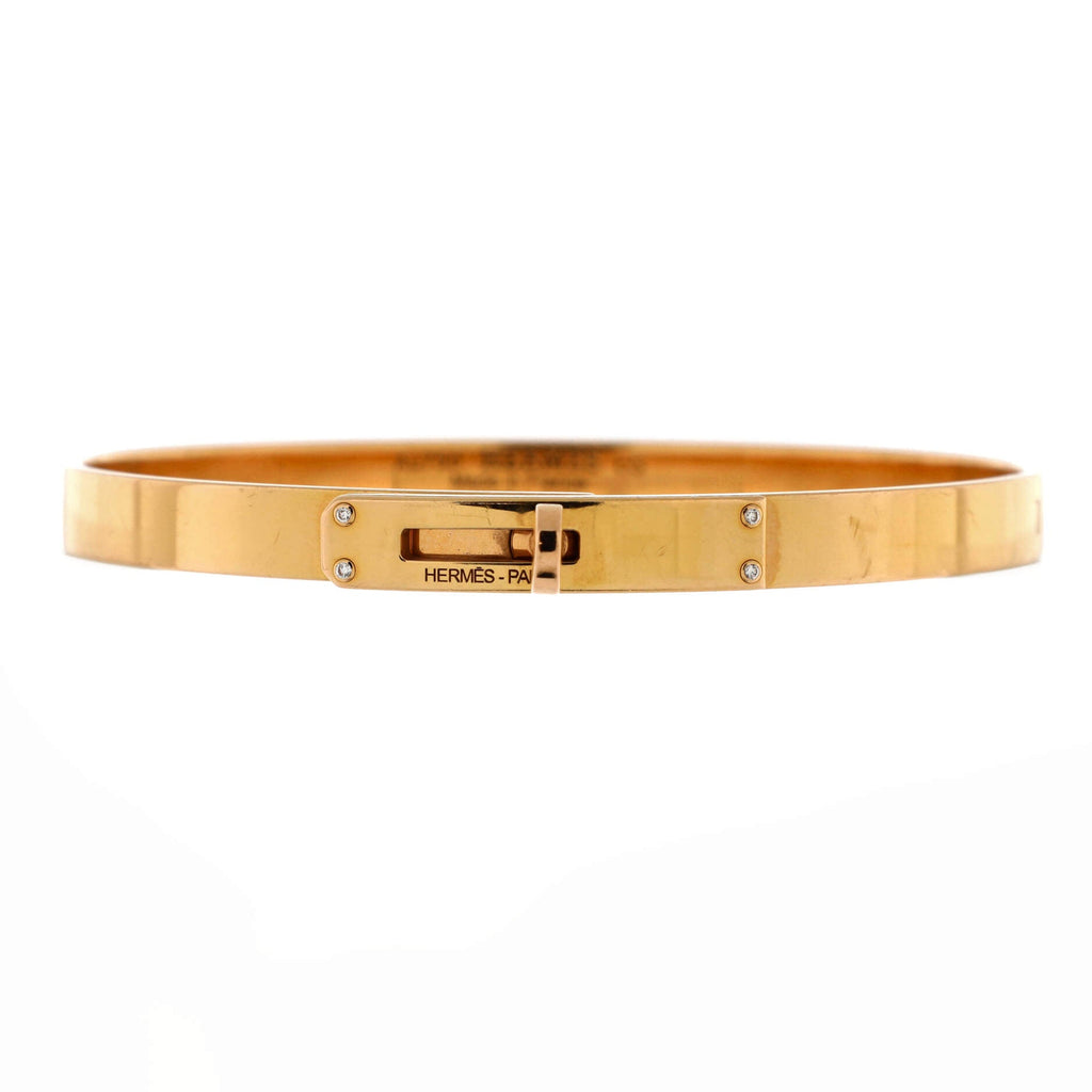 Kelly Bracelet 18K Rose Gold with 4 Diamonds Small