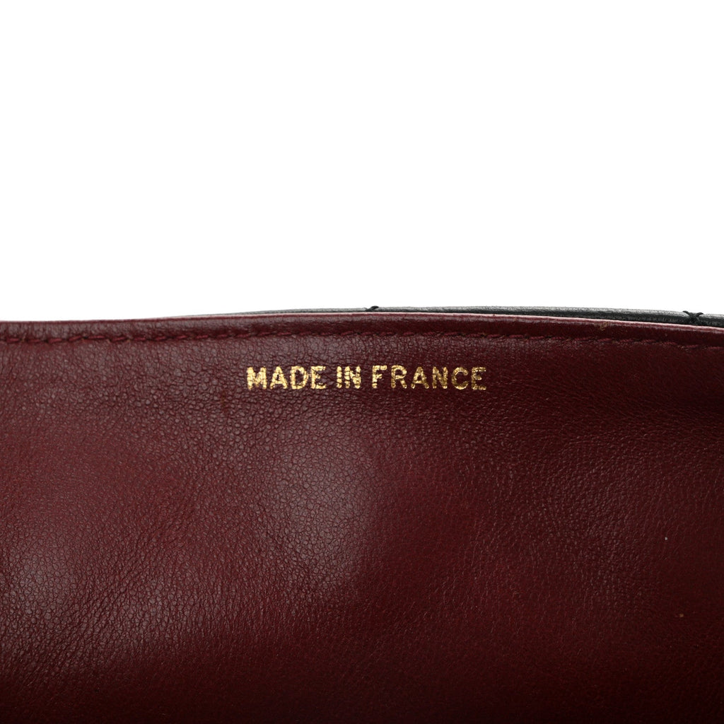 Lambskin Quilted Small Single Flap Black