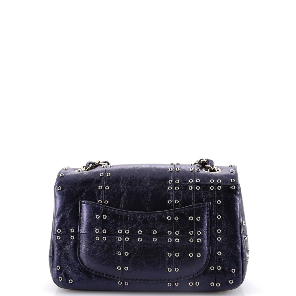 Airlines Classic Single Flap Bag Grommet Studded Calfskin Mini