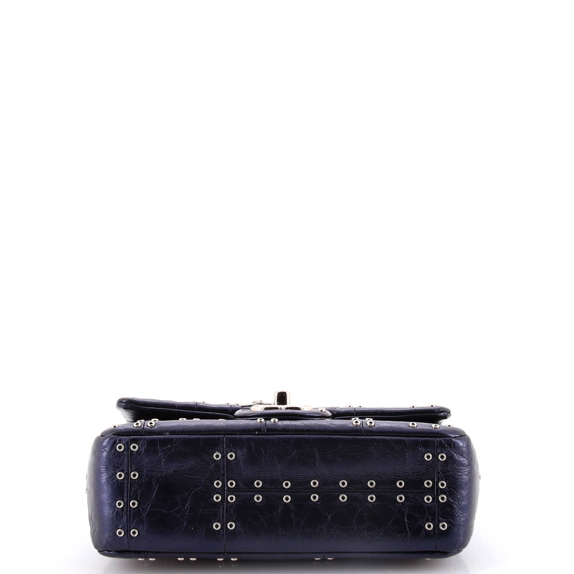 Airlines Classic Single Flap Bag Grommet Studded Calfskin Mini