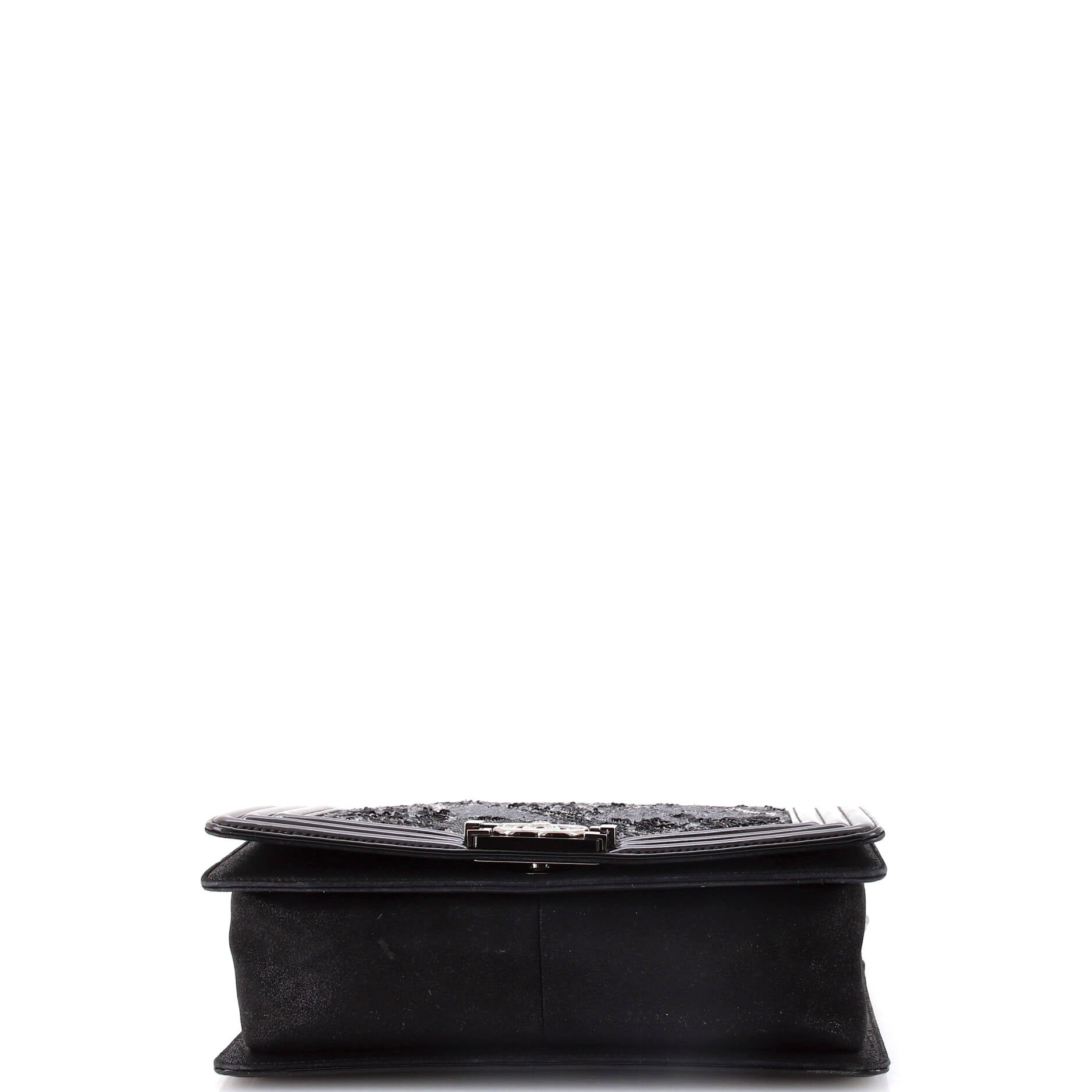 Boy Flap Bag Sequin with Patent Old Medium