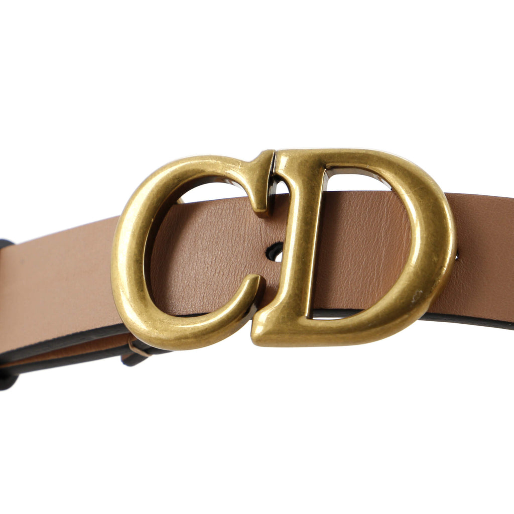 Saddle Belt Leather Thin 75