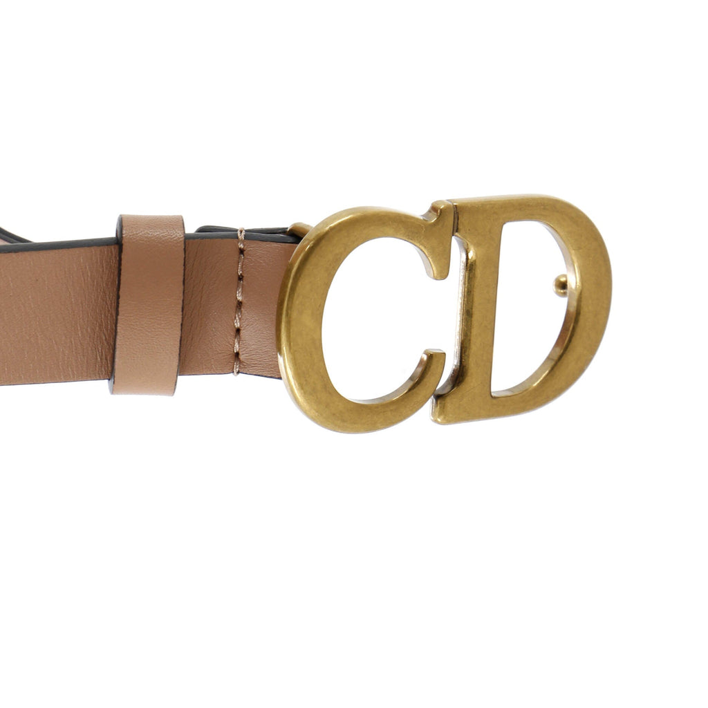 Saddle Belt Leather Thin 75