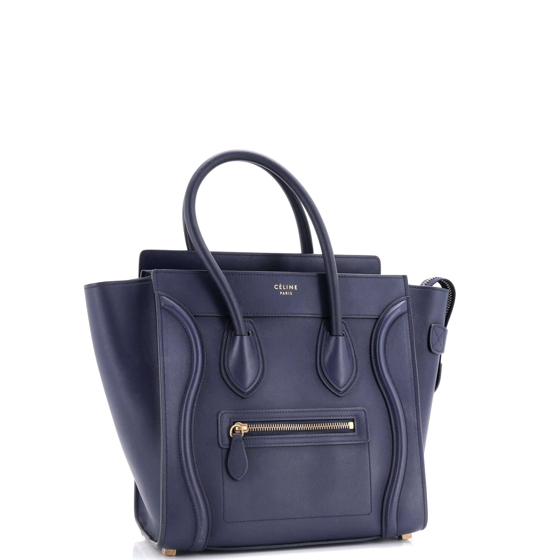 Luggage Bag Smooth Leather Micro