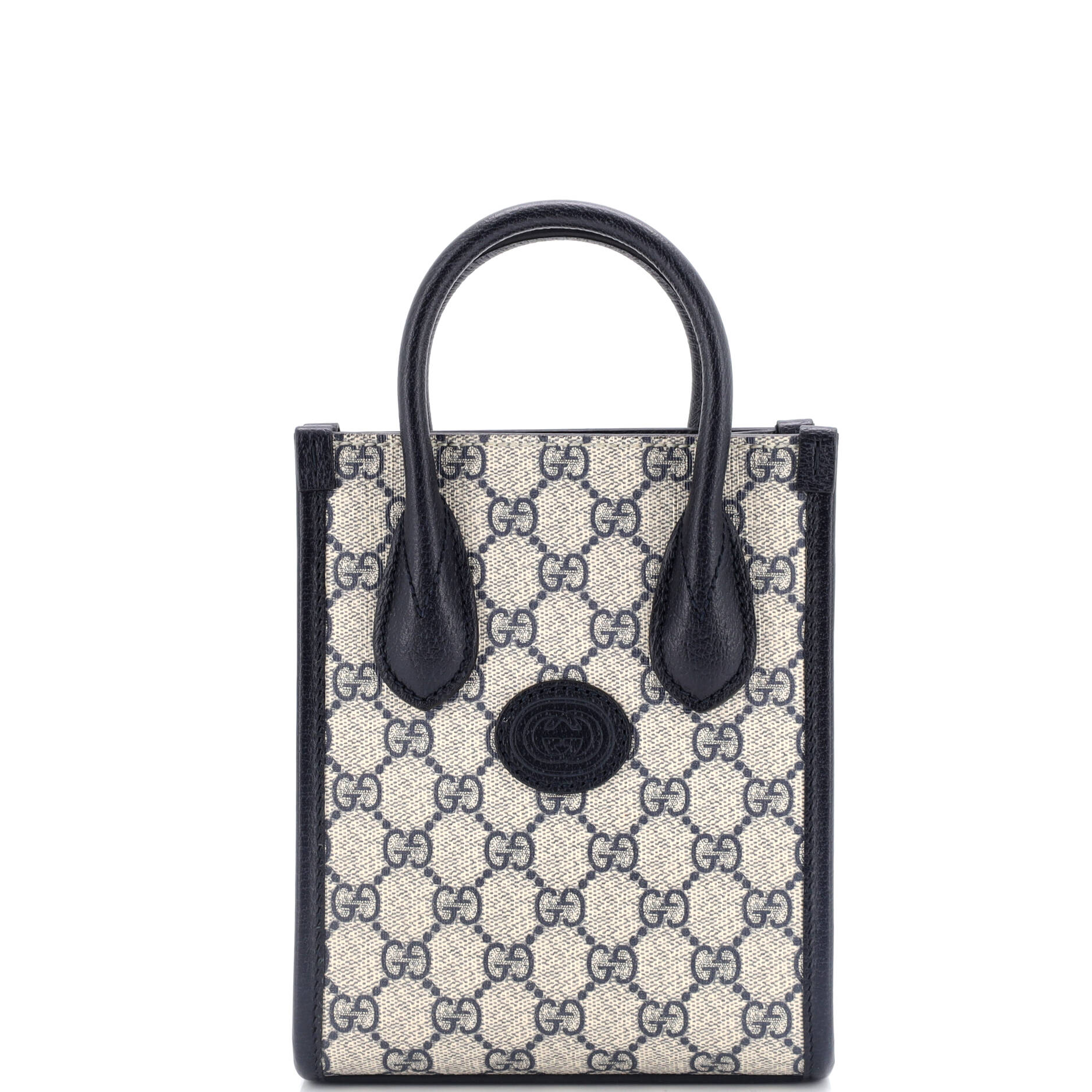 Interlocking G Patch Tote GG Coated Canvas Mini