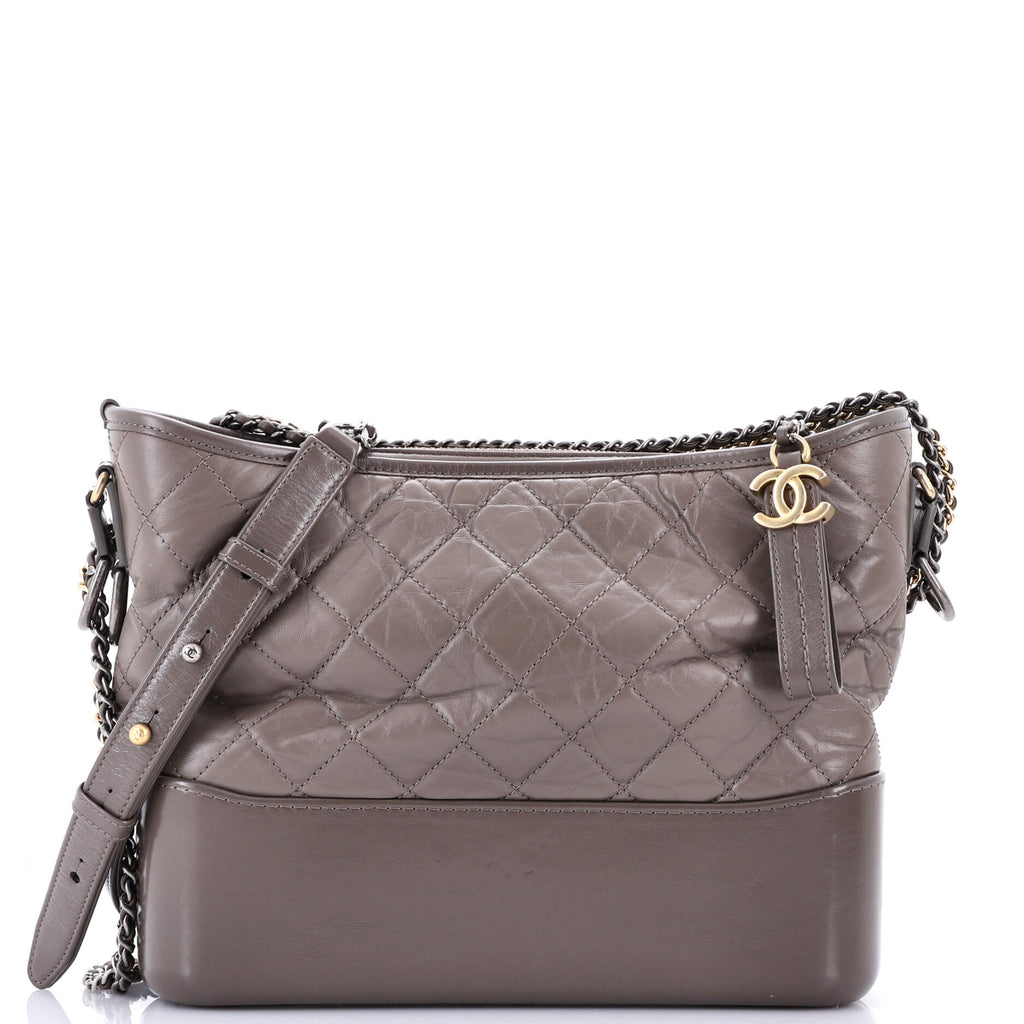 Gabrielle Hobo Quilted Aged Calfskin Medium