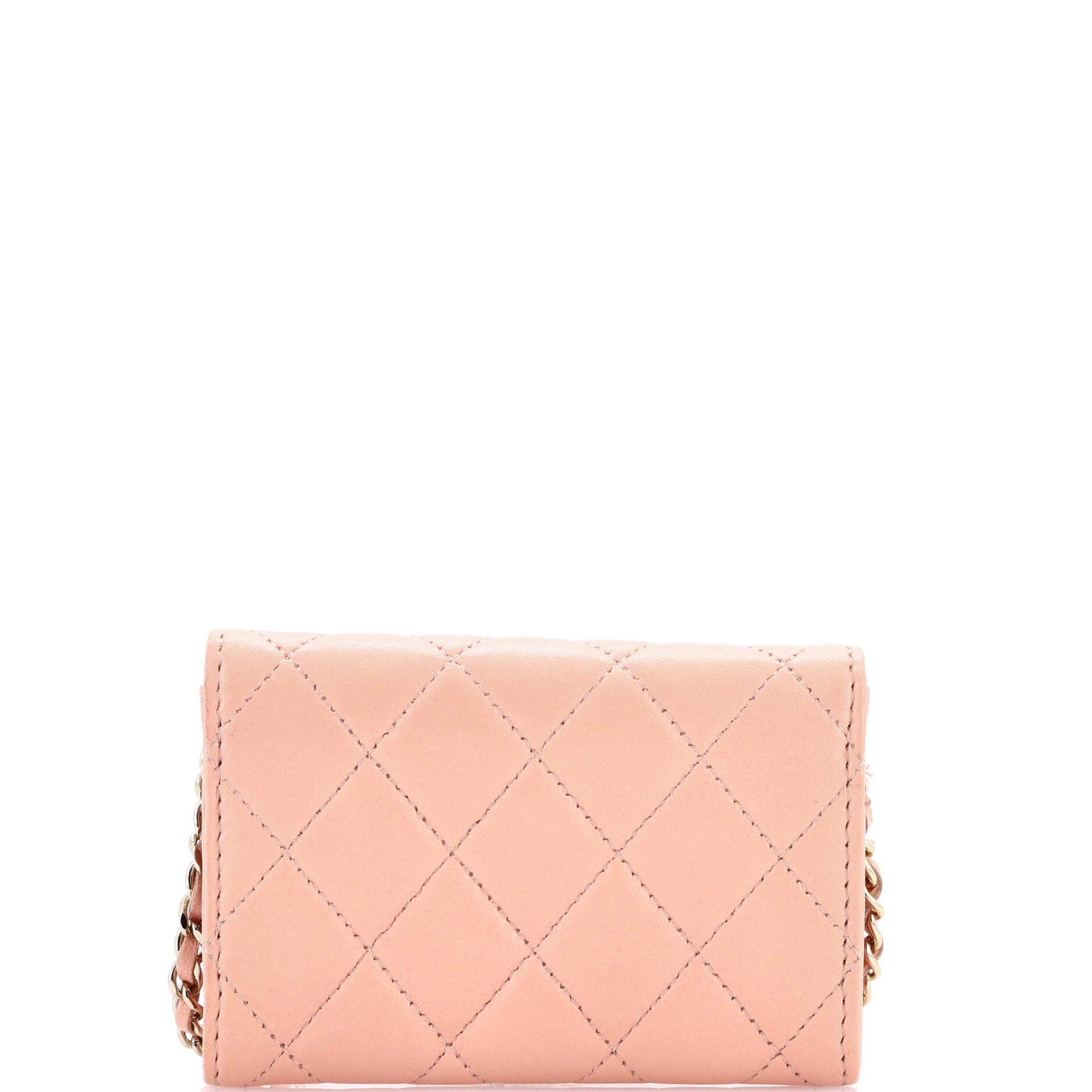 Classic Flap Chain Belt Bag Quilted Lambskin Mini