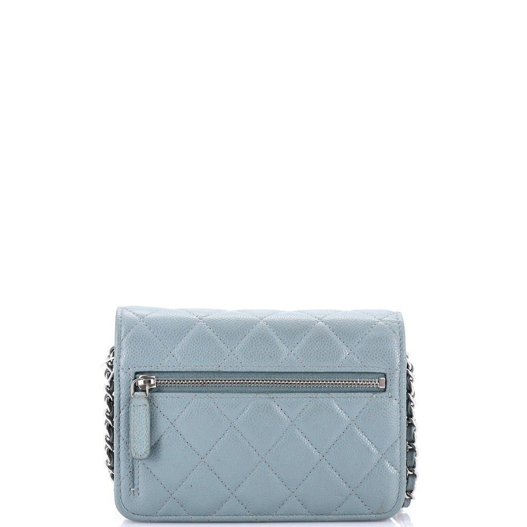 Wallet on Chain Quilted Caviar Mini