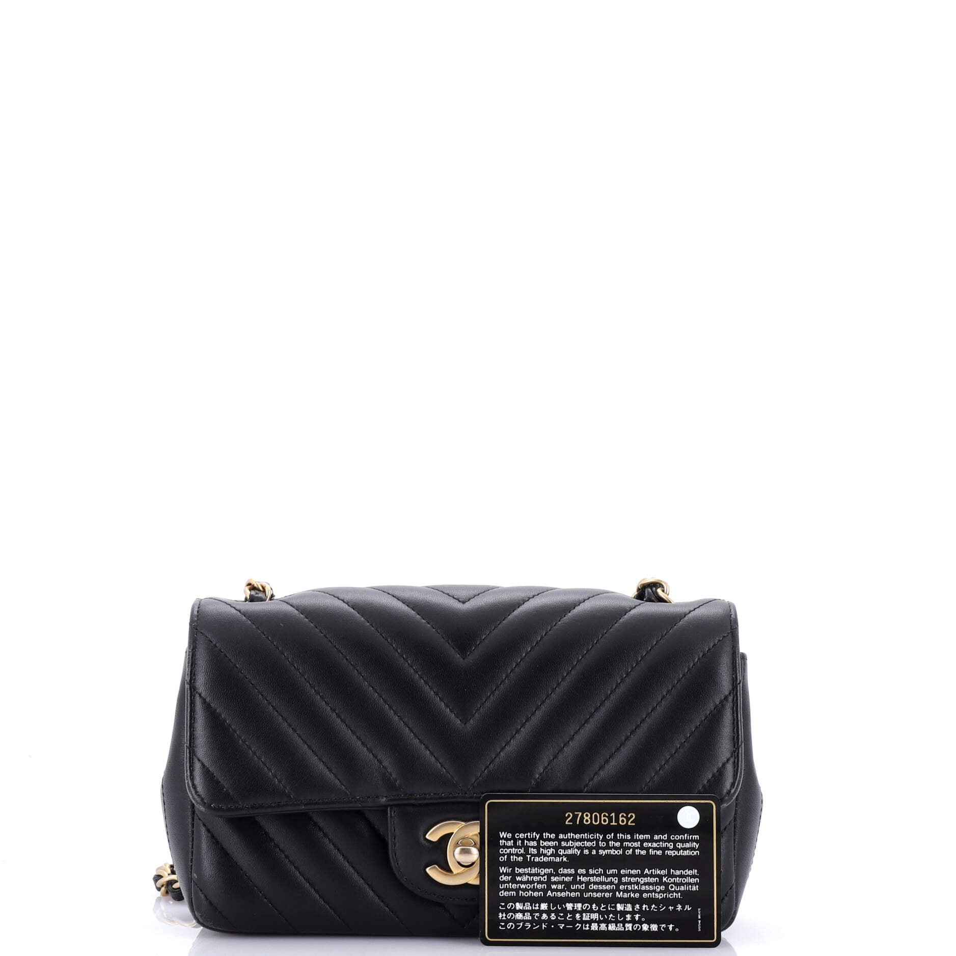 Classic Single Flap Bag Chevron Lambskin Mini