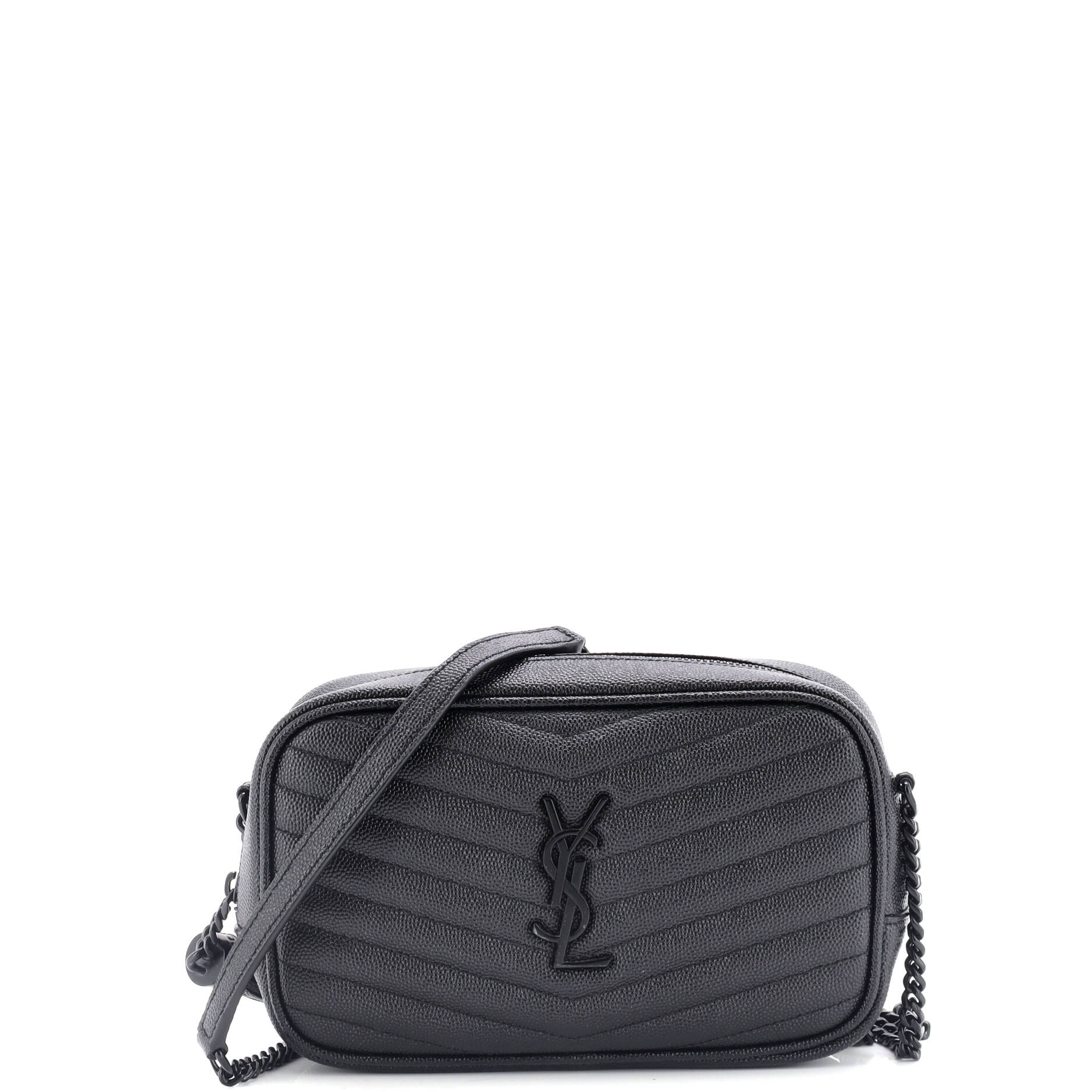 Lou Camera Bag Matelasse Chevron Leather Mini