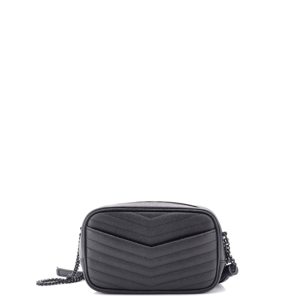 Lou Camera Bag Matelasse Chevron Leather Mini