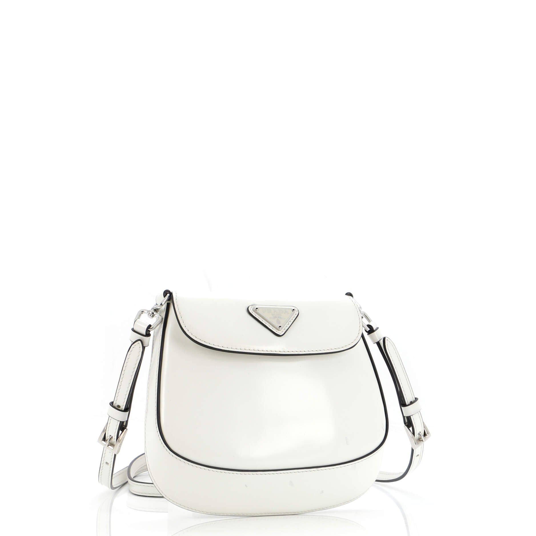Cleo Flap Shoulder Bag Spazzolato Leather Mini