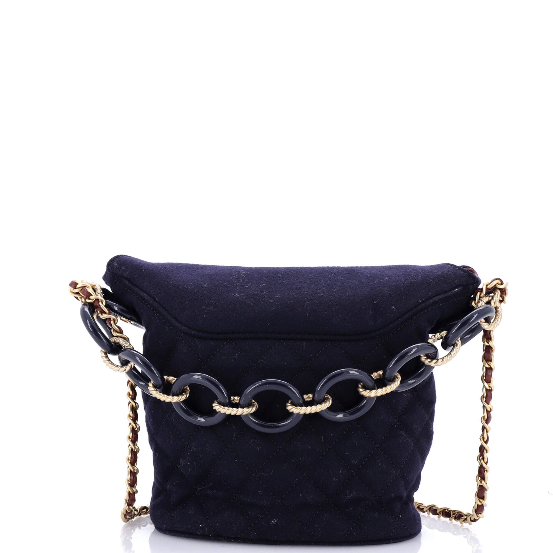 Paris-Hamburg Charms Bucket Bag Quilted Wool